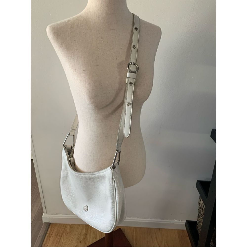 Anne Klein purse tote  white faux leather - Picture 2 of 4